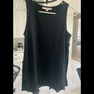 Loft size XS, pullover embellished tank, black